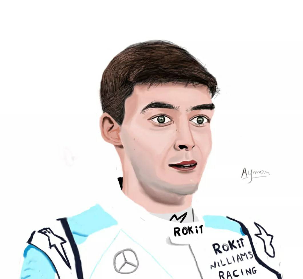George Russel Fan Art by AymansArt02 on DeviantArt