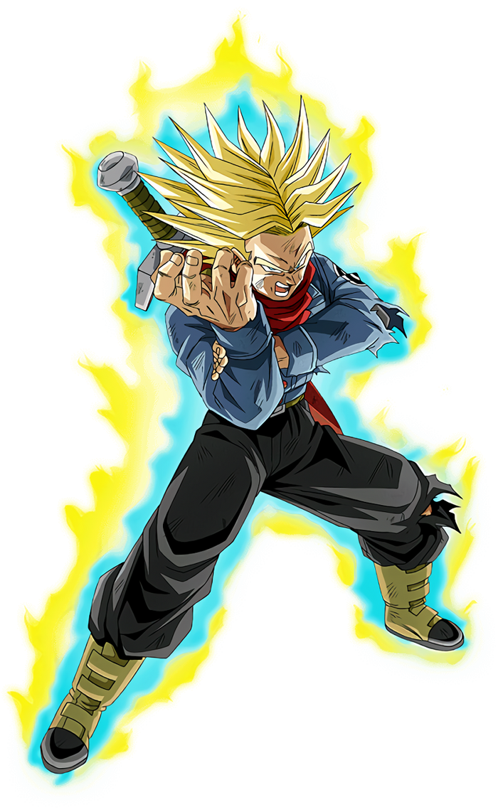 INT LR Trunks and Vegeta SSR (Aura) (Trunks Only) by Minatosflash on ...