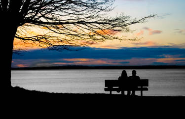 Couple At Sunset