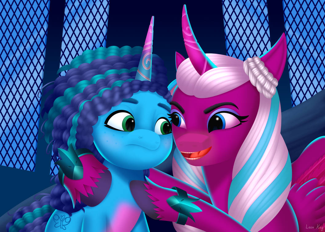 MLP G5: Opaline speaks to Misty by LeonKay on DeviantArt