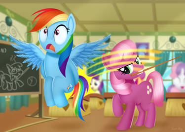 Rainbow Dash Caning By Cheerilee
