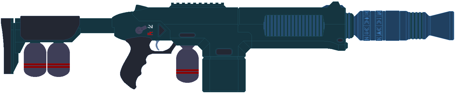 Xerrol Assault Rifle with Scattergun Muzzle Device