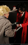 Hellsing Cosplay: Alucard Vs Anderson by Maxieyi