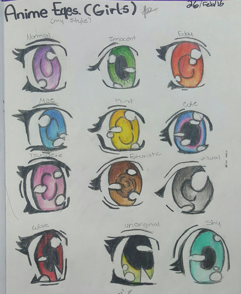 My old anime eye designs by JosyN on DeviantArt My old anime eye designs by JosyN on DeviantArt