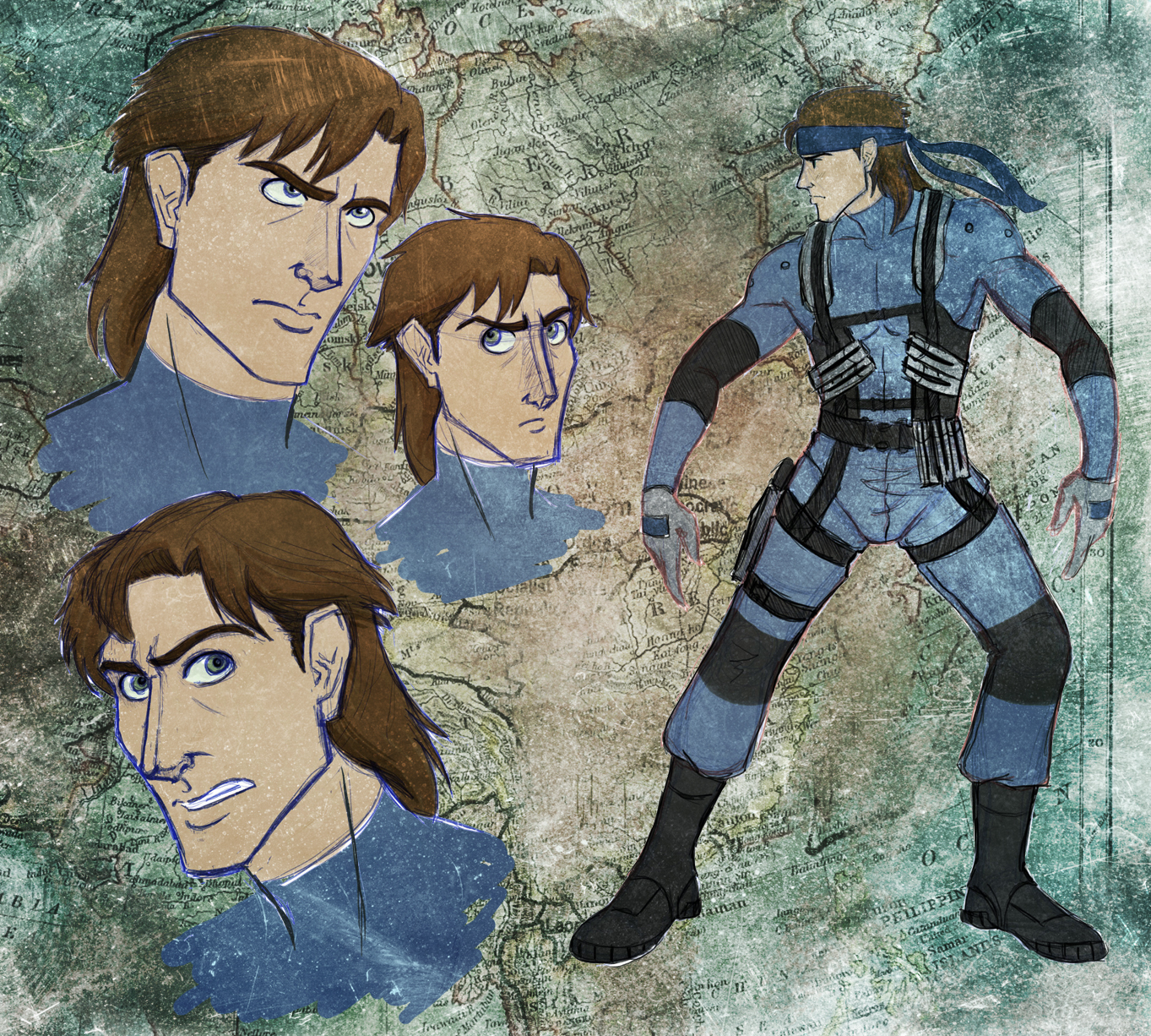 Cartoony Solid Snake