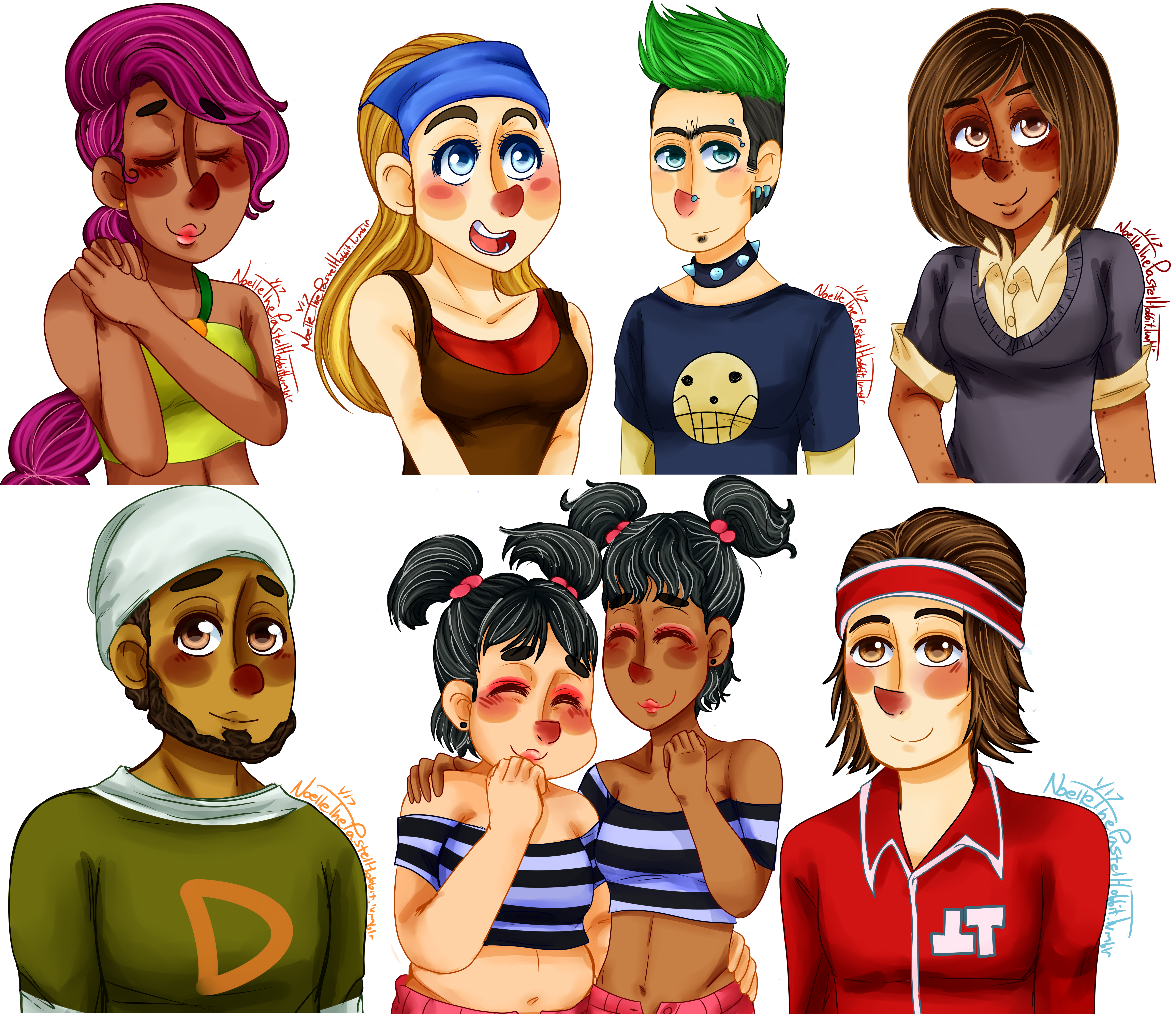 Total Drama Faves (art dump 2)