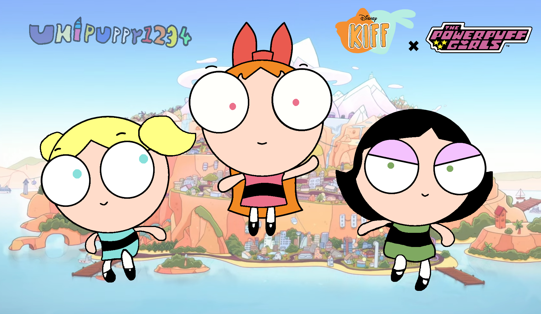 Powerpuff Style. Deviantart The Powerpuff Girls in the Kiff art style! by Unipuppy1234 on DeviantArt