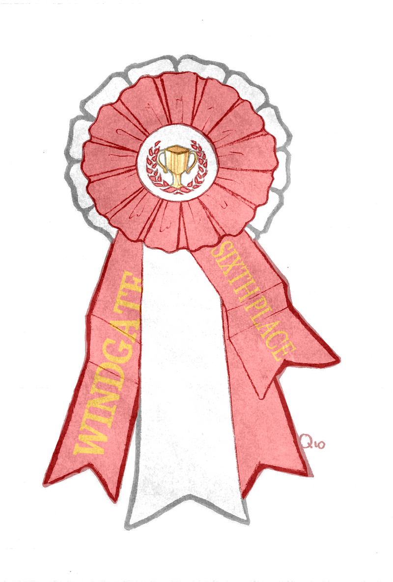 Windgate Stables Sixth Place Ribbon