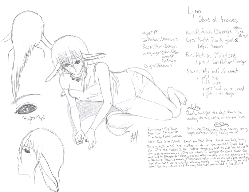 Lyna Character Sheet