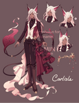 Comm:. Carlisle Character Sheet by izu-min