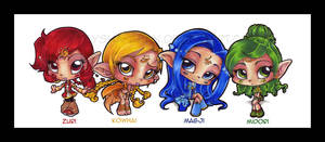 The 4 originals - chibi