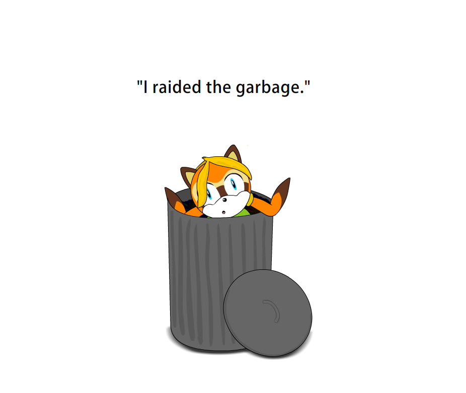 'I raided the garbage'