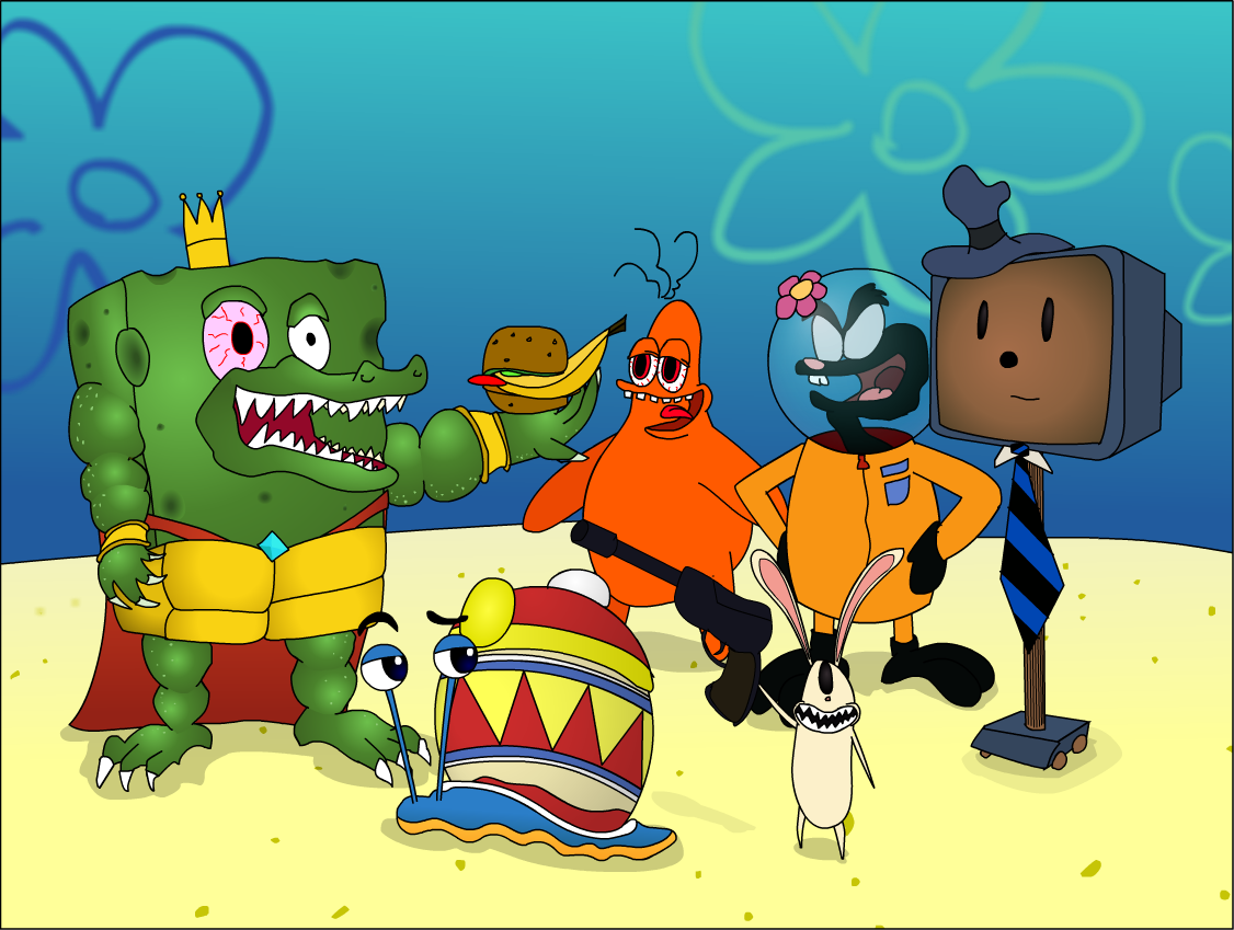 ''KingSponge RoolPants'' and friends