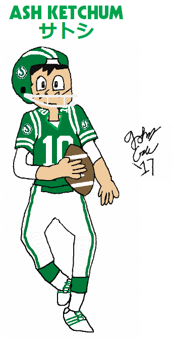 Ash Ketchum, Saskatchewan Roughrider QB in action