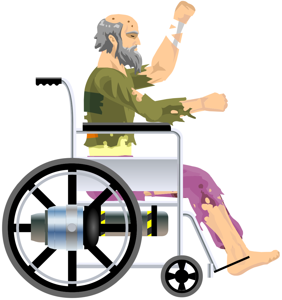 Happy Wheels - Wheelchair Guy by Agustinsepulvedave on DeviantArt