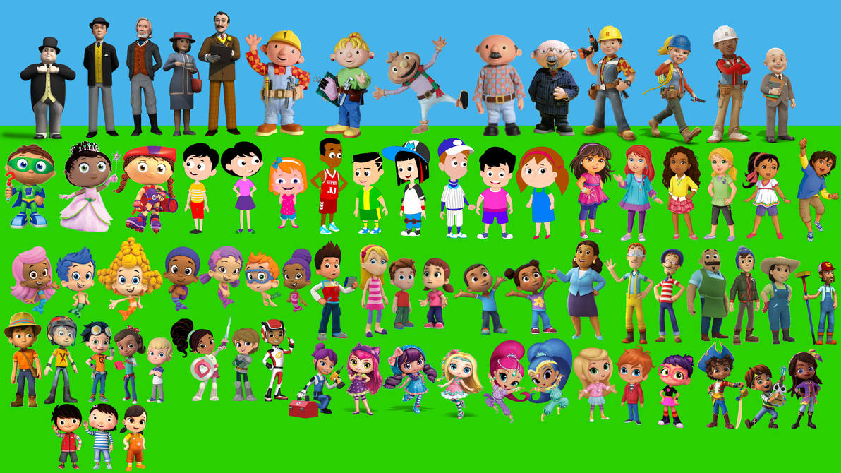 All of my best children's cartoon human characters by ...