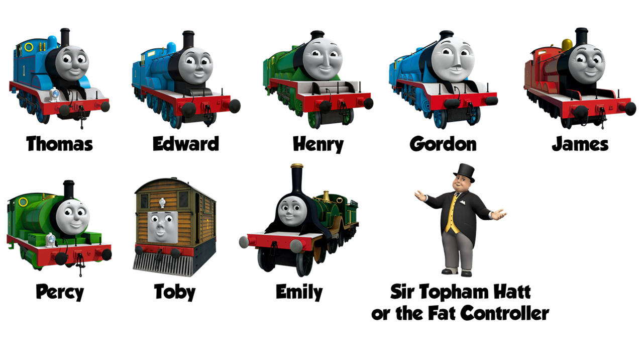 Thomas and Friends CGI characters with their names by Agustinsepulvedave on  DeviantArt