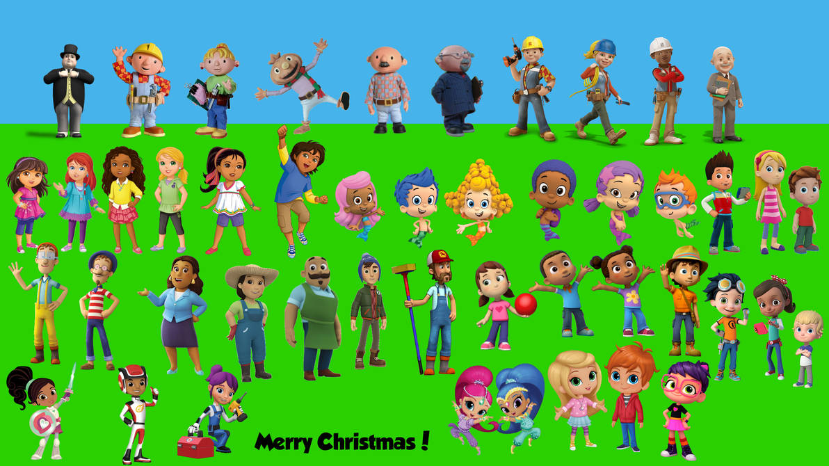 My favorite characters with Merry Christmas by Agustinsepulvedave on