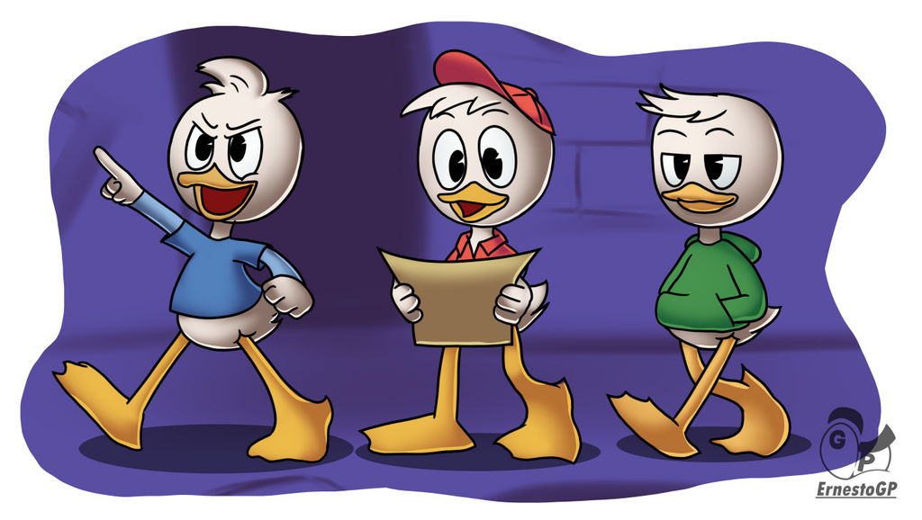 Duck Triplets Ducktales Triplets by ErnestoGP on DeviantArt