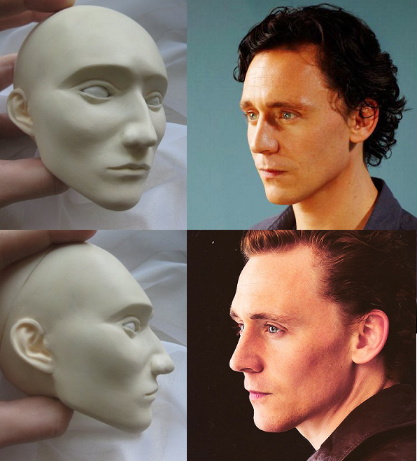 Handmade BJD-head Loki / Tom Hiddlestone