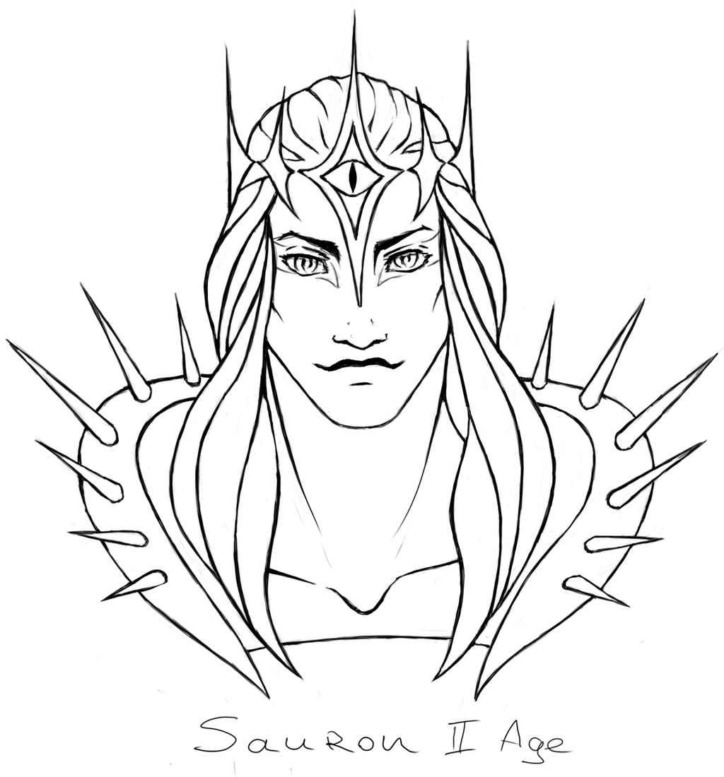 How To Draw Sauron, Step by Step, Drawing Guide, by artistperson95 -  DragoArt in 2023