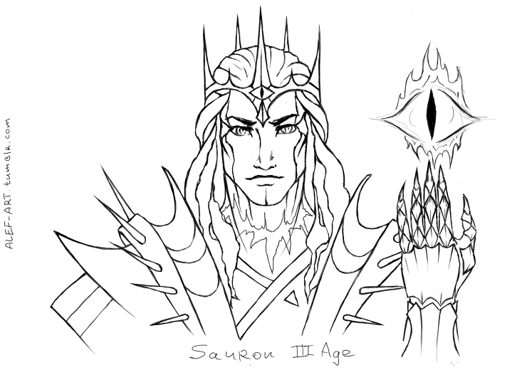 Sauron II-III Age sketch