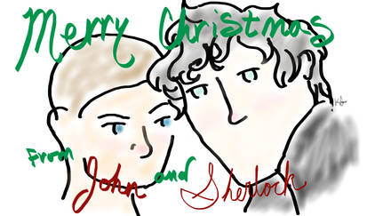 Merry Christmas from John and Sherlock