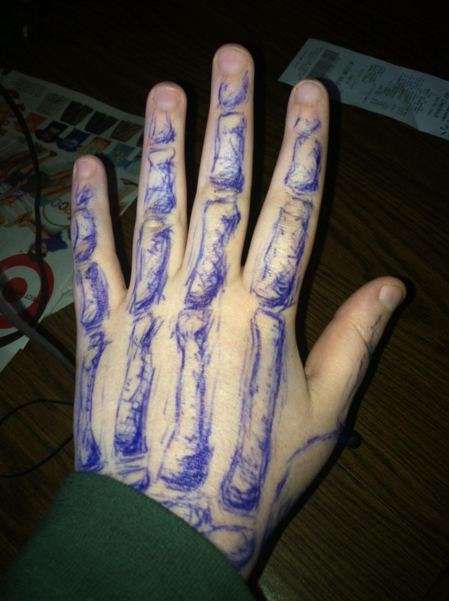 Skeleton Hand Drawing By Rheiders On Deviantart Skeleton Hand Drawing By Rheiders On Deviantart