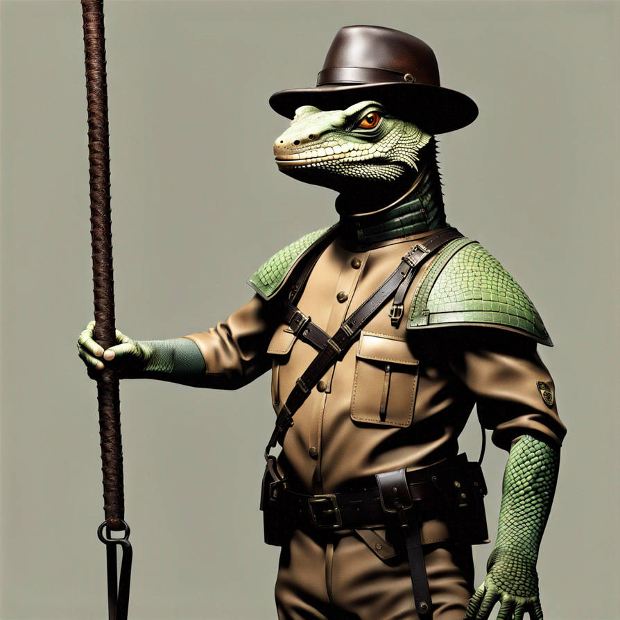 Lizard prison guard by aquatic-lizard on DeviantArt