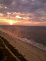 sun rise over the atlantic ocean