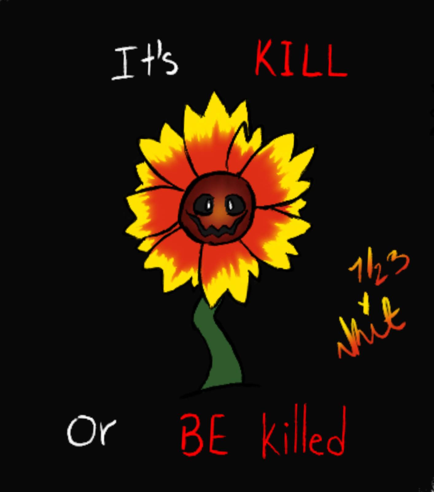 Undertale - Flowey by HirokoTheHedgehog on DeviantArt