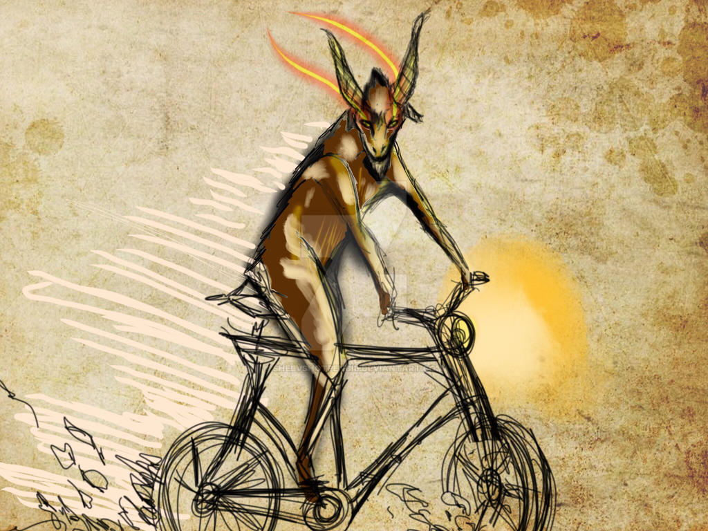 The goat rider (goofy) by ShelvsHotpencil on DeviantArt