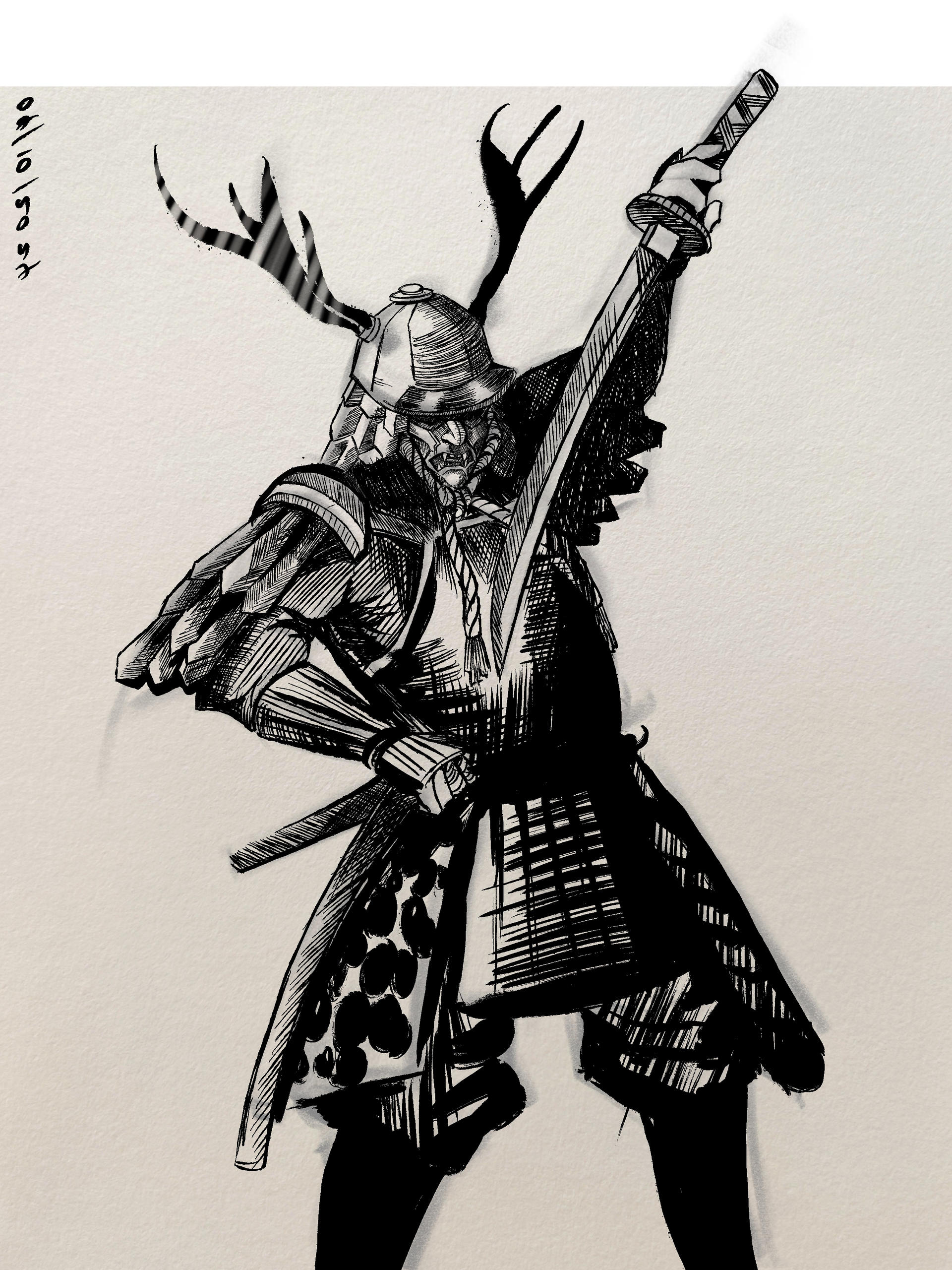 Sumurai Drawing Sketching samurai by ShelvsHotpencil on DeviantArt