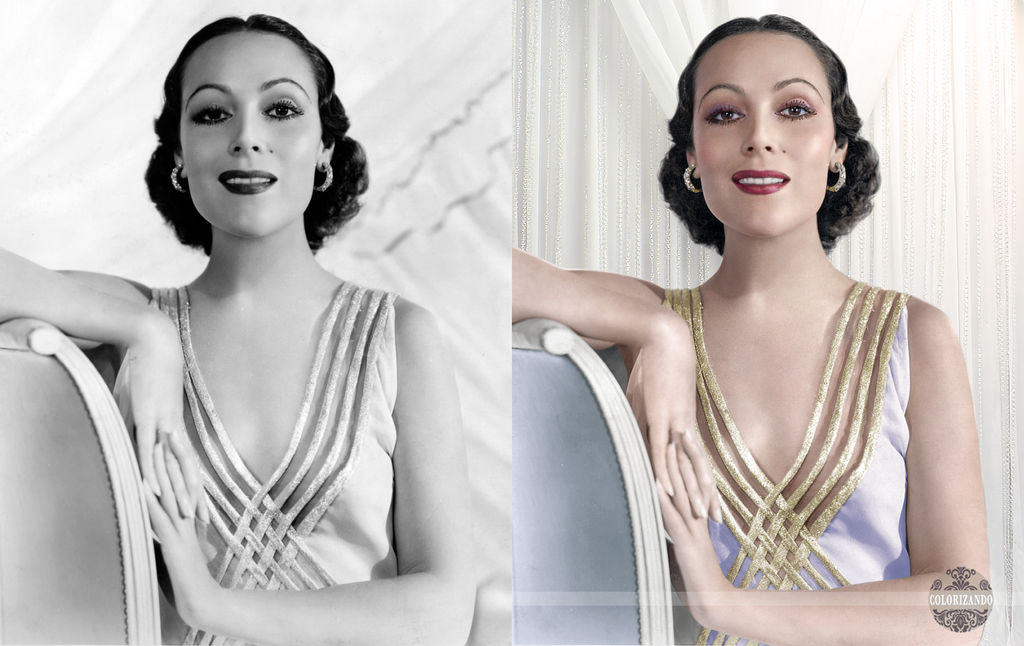 Dolores Del Rio - Colorized by candido3d on DeviantArt
