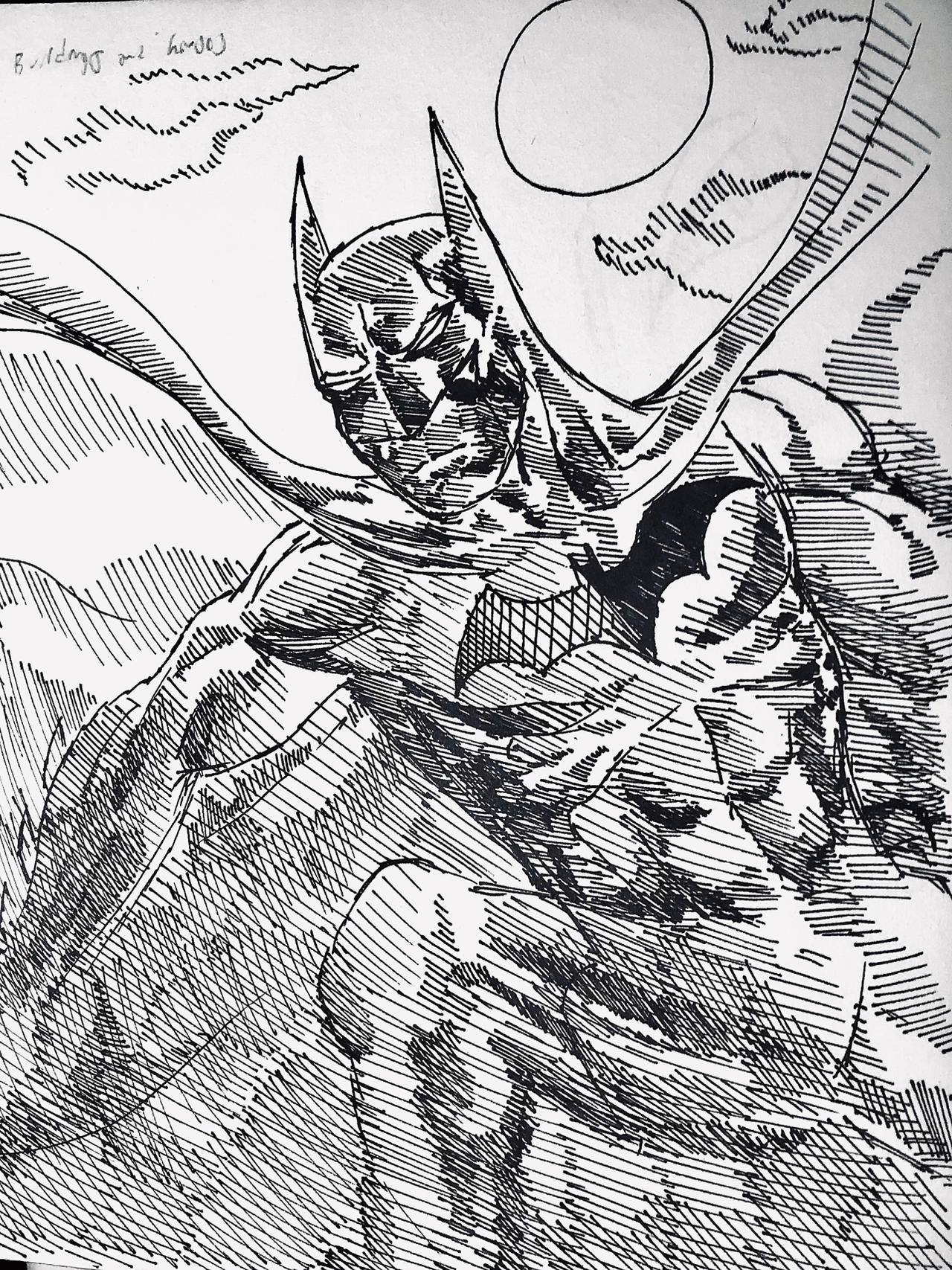 Batman ink art by KreativeDrK on DeviantArt