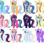 Wet Mane Pony Adoptables