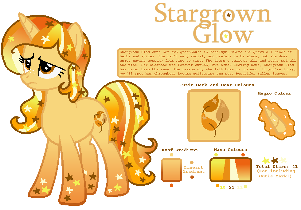 Stargrown Glow - Universe Pony OC