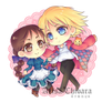 Acrylic Charm 2 Howl and Sophie