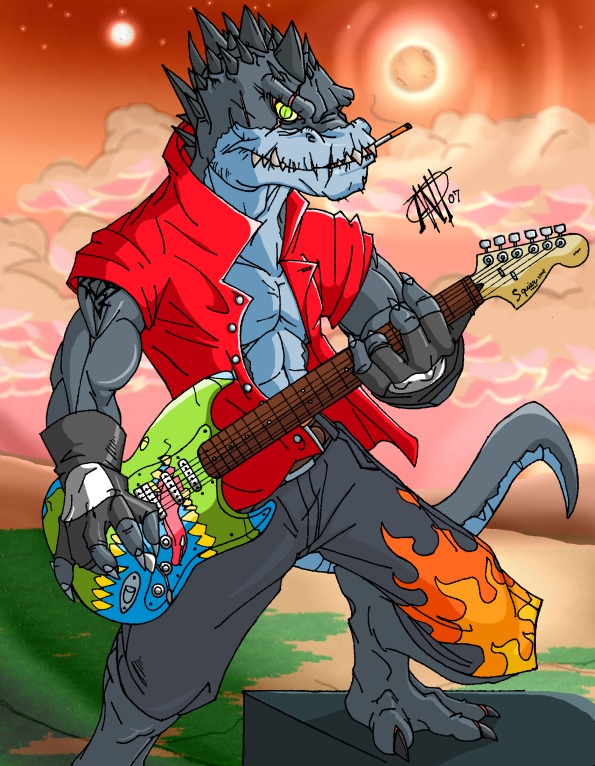 Prehistoric Guitarist