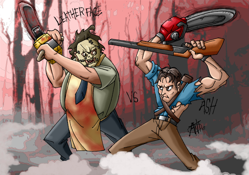 Leatherface vs Ash