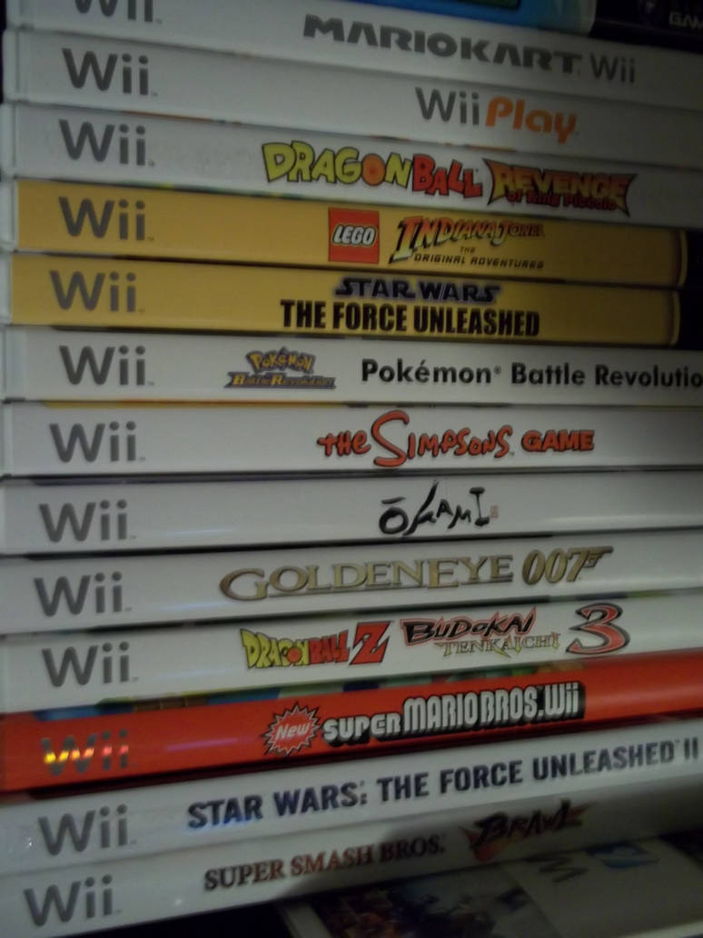 Wii Collection Wii Game Collection by Eye-of-Kaiba on DeviantArt