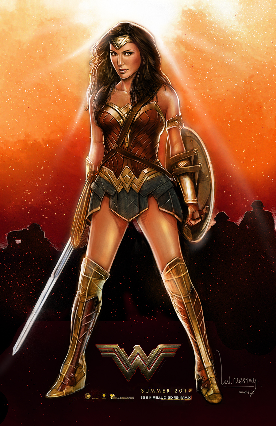 Wonder Woman movie poster.