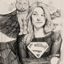 Supergirl with supermeow