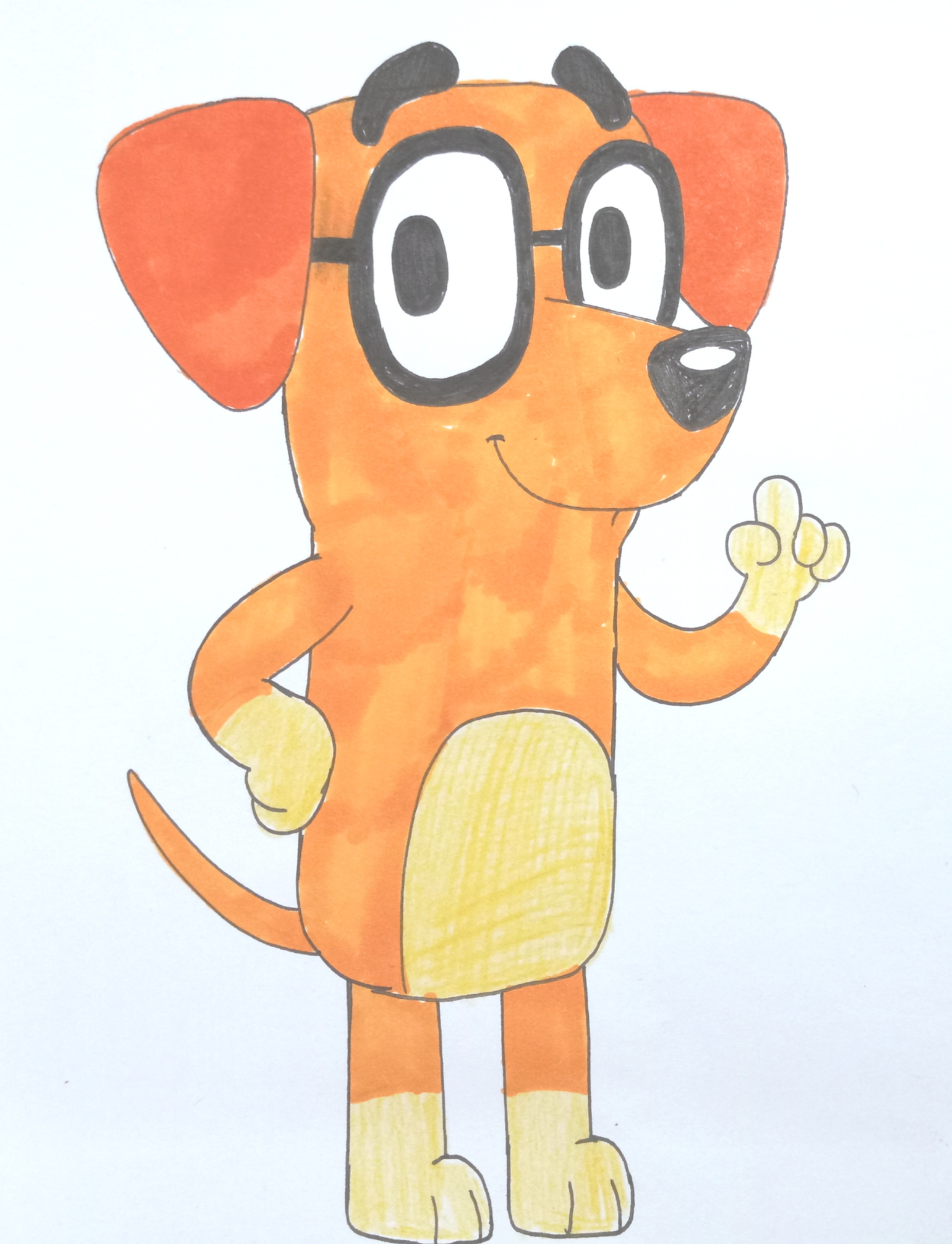 Ruff Ruffman in Bluey by MyArtsypaws on DeviantArt