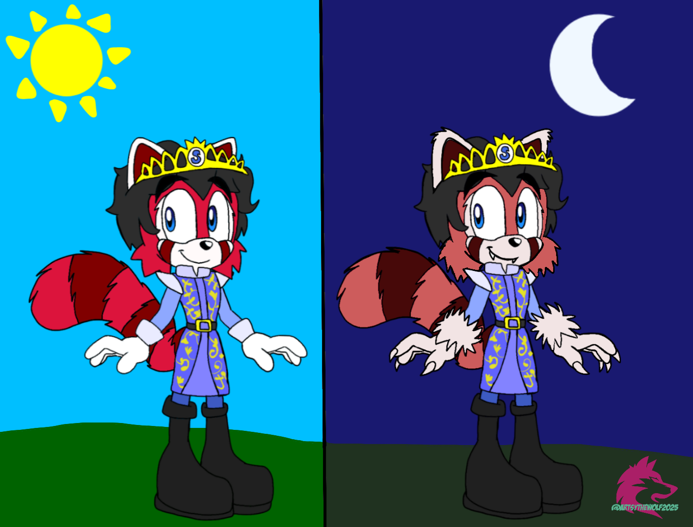 Panda Prince Red Panda Prince 4 Shrek AU by MyArtsypaws on DeviantArt