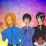 France, Kyoya, and Sebastian