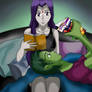 Teen Titans: BBxRae Lazy Sunday