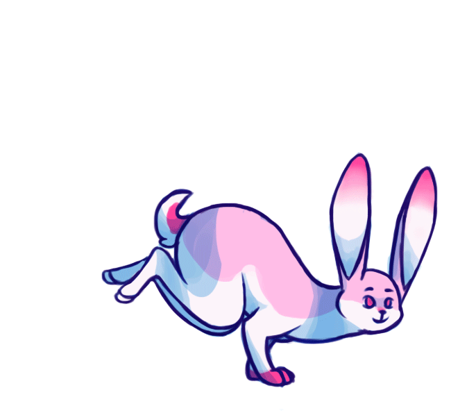 Bunny Hopping Animated Gif