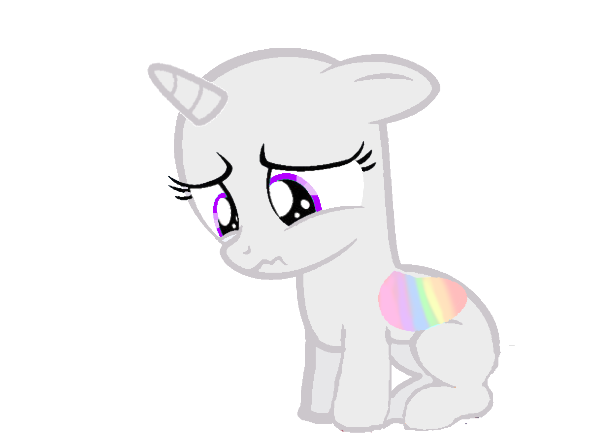 MLP Sad base #1 by LightningSunYT on DeviantArt