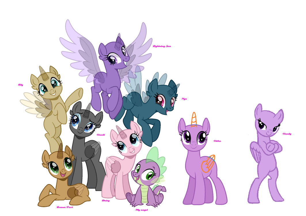 MLP Base Collab 2 by LightningSunYT on DeviantArt